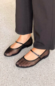 Here's How to Style Mesh Ballet Flats the Most Popular Footwear Trend of the Summer