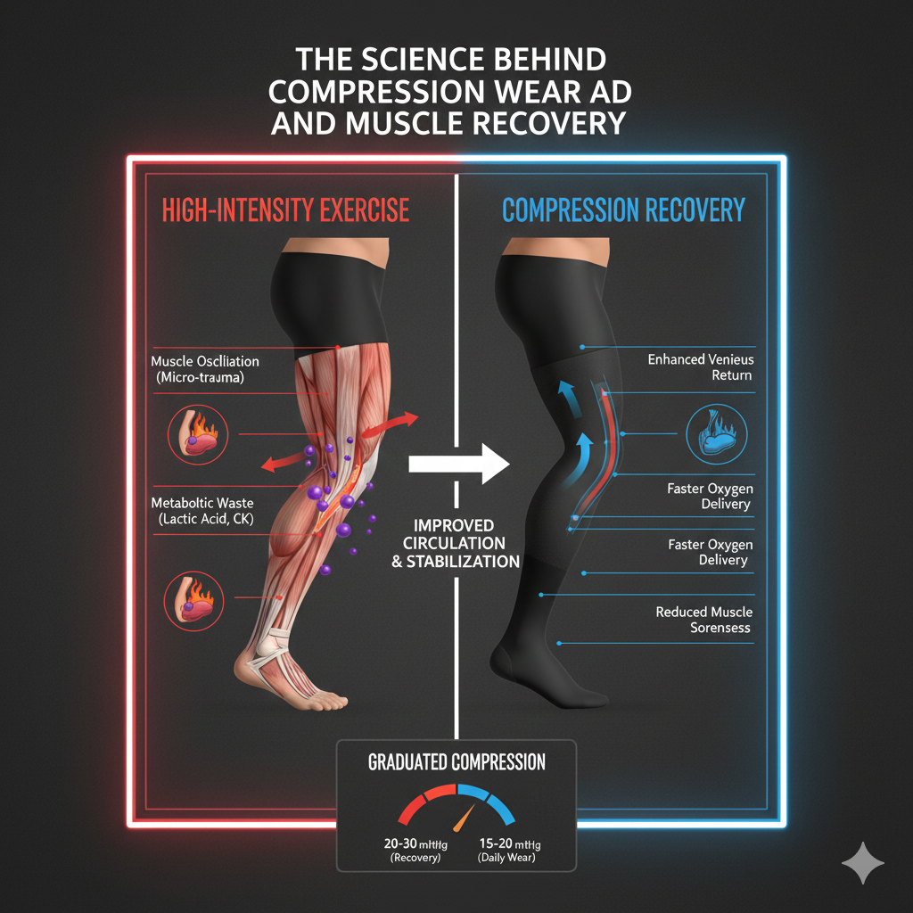 The Science Behind Compression Wear and Muscle Recovery
