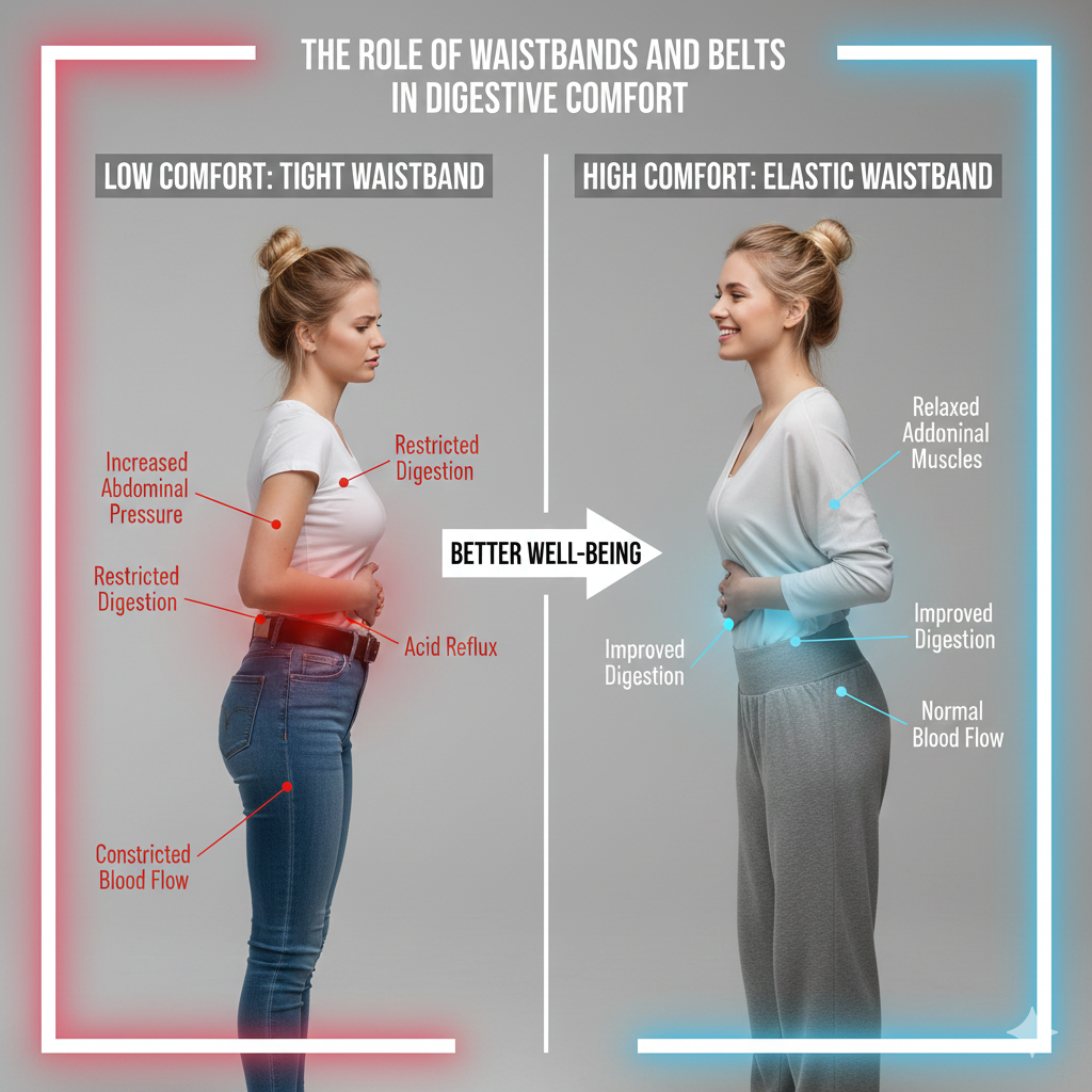 The Role of Waistbands and Belts in Digestive Comfort