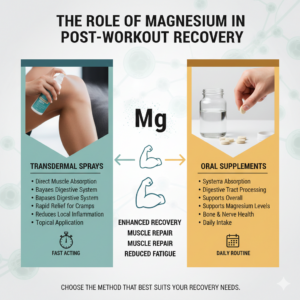 The Role of Magnesium in Post-Workout Recovery: Comparing Transdermal Sprays vs. Oral Supplements