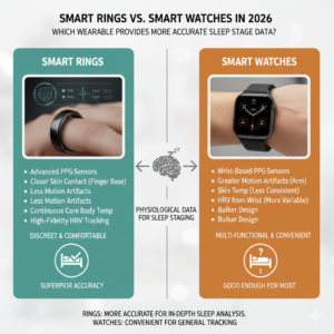Smart Rings vs. Smart Watches in 2026: Which Wearable Provides More Accurate Sleep Stage Data?