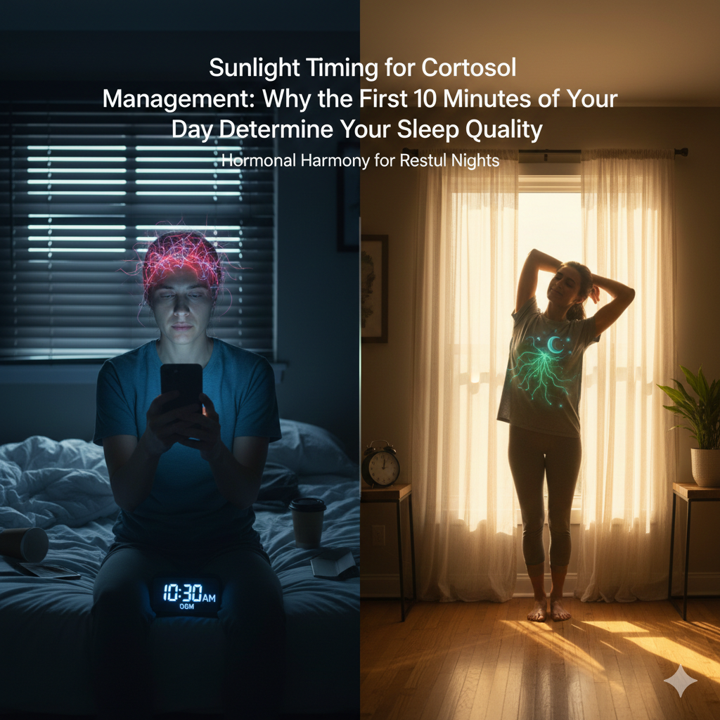 Sunlight Timing for Cortisol Management: Why the First 10 Minutes of Your Day Determine Your Sleep Quality