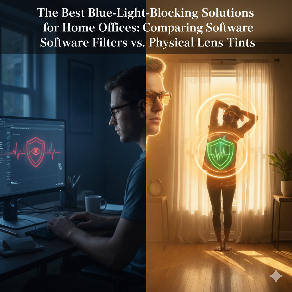 The Best Blue-Light-Blocking Solutions for Home Offices: Comparing Software Filters vs. Physical Lens Tints
