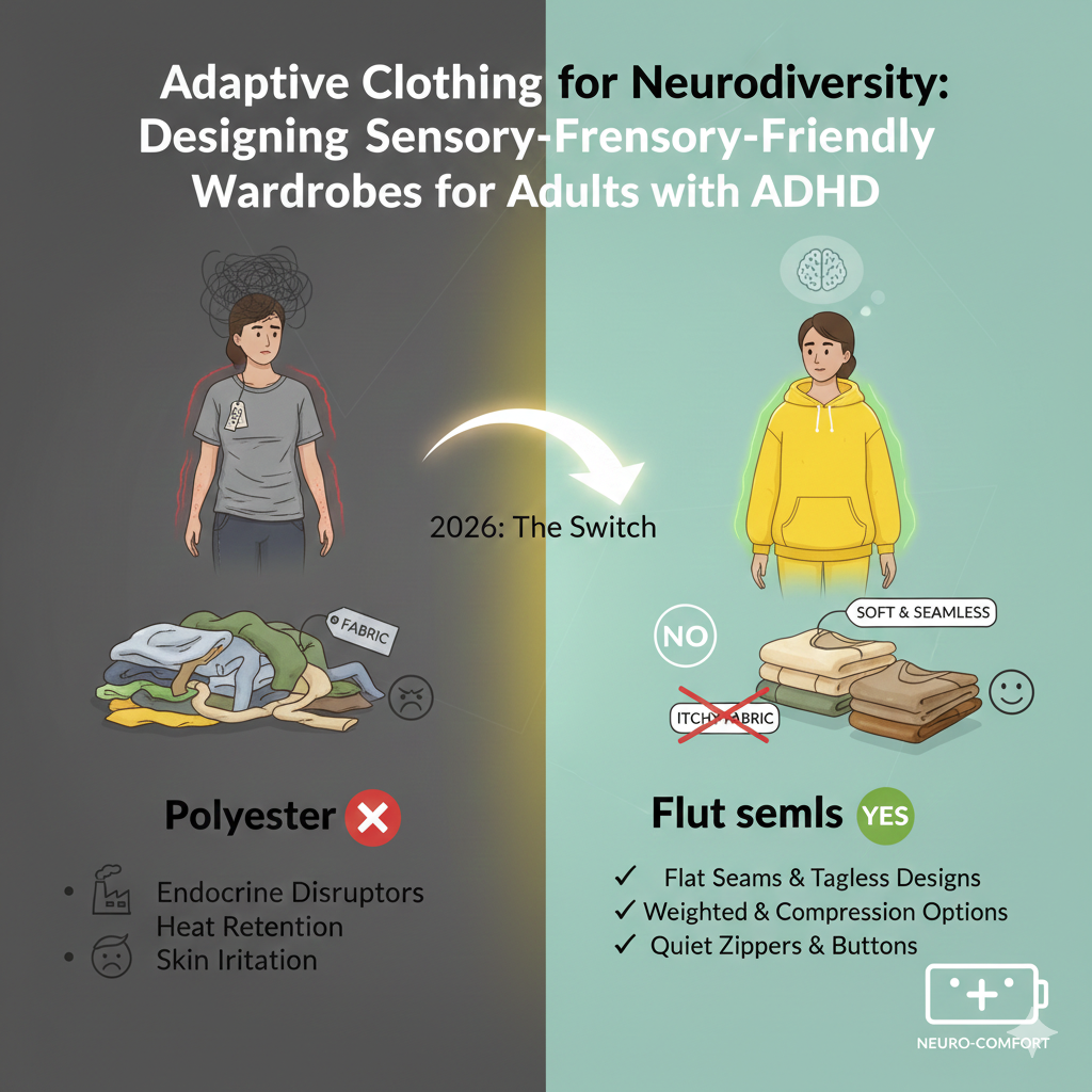 Adaptive Clothing for Neurodiversity: Designing Sensory-Friendly Wardrobes for Adults with ADHD